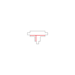 T-spojka pravá pro tříokruhovou lištu CTLS POWER T CONNECTOR RIGHT 1 (T-R1) bílá 8241 Nowodvorski small 2