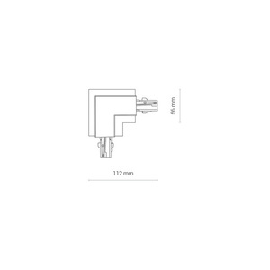 Příslušenství pro přípojnice CTLS REC POWER L CONN LEFT BL (LL) 8683 Nowodvorski small 3