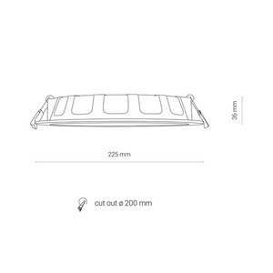 Vestavné svítidlo Nowodvorski CL KOS LED 24 W 3000 K IP44 bílé 8775 small 5
