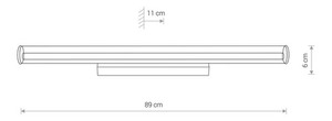 Nástěnné svítidlo Nowodvorski ION LED L 8172 v chromu, LED 18 W 3000 K, 89 cm small 2