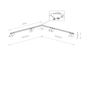 Spot MONO ROH 2x150 7700 Nowodvorski small 1