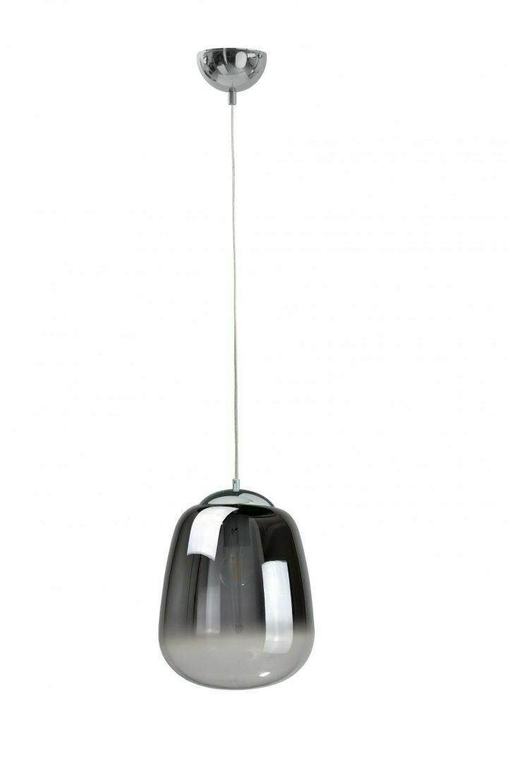 Kontrola Závěsná lampa 1xE27 SMOKY BLACK / SILVER Závěsná lampa 1xE27 SMOKY BLACK / SILVER