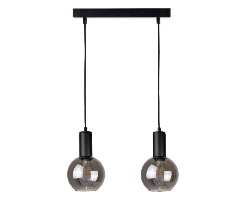 Kontrola Závěsná lampa 2xE27 SUPRA ČERNÁ Závěsná lampa 2xE27 SUPRA ČERNÁ