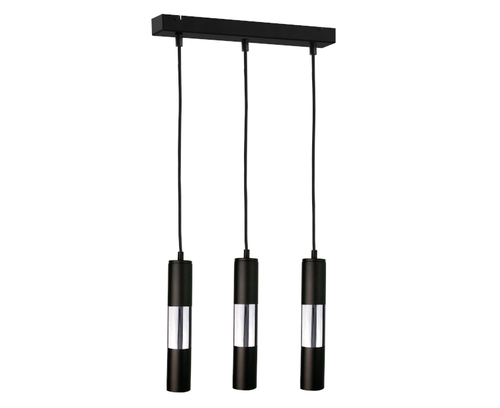 Kontrola Závěsné svítidlo 3xGU10 MAGNUM BLACK / SILVER