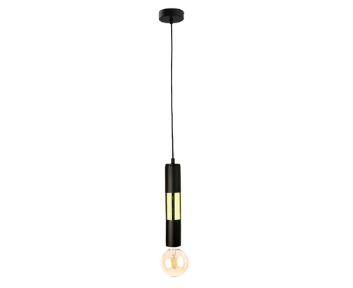 Kontrola Závěsné svítidlo Keter Lighting MAGNUM BULB 1264, černo-zlaté, 1×E27