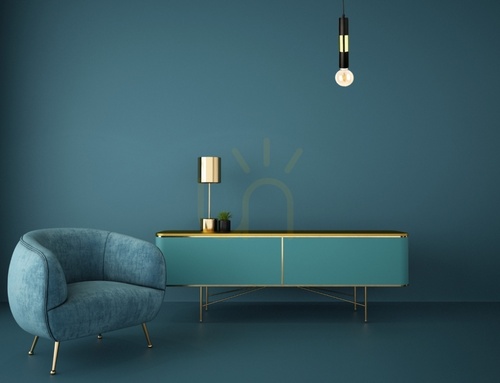 Kontrola Závěsné svítidlo Keter Lighting MAGNUM BULB 1264, černo-zlaté, 1×E27