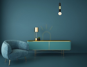 Závěsné svítidlo Keter Lighting MAGNUM BULB 1264, černo-zlaté, 1×E27 small 1