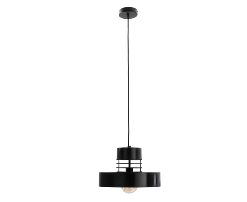 Kontrola Závěsná lampa 1xE27 BOSSI ČERNÁ