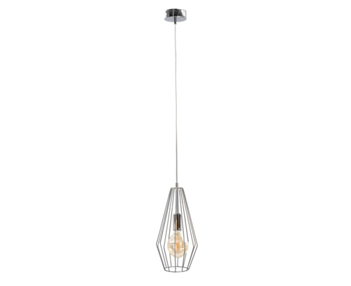 Kontrola Drátěné závěsné svítidlo LEX SILVER 1xE27 stříbrné Keter Lighting