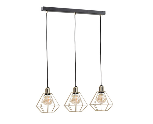 Kontrola Závěsná lampa 3xE27 COMO GOLD