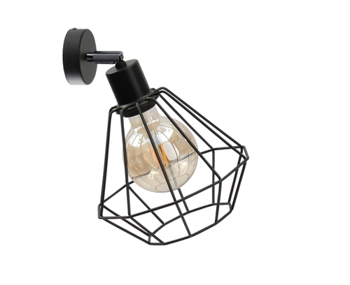 Kontrola Nástěnné svítidlo Keter Lighting Foskal Black 449, 1 × E27
