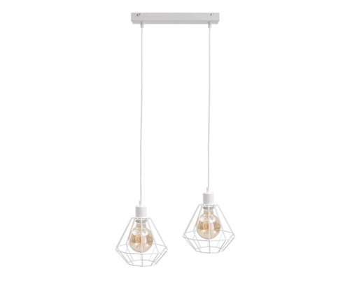 Kontrola Závěsná lampa 2xE27 FOSKAL WHITE