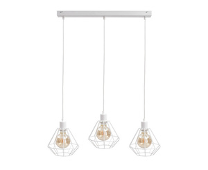 Závěsné svítidlo Keter Lighting FOSKAL WHITE 461, bílé, 3×E27, 60 cm small 0