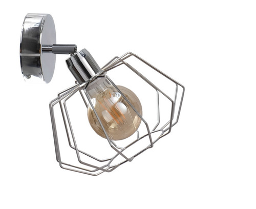 Kontrola Stříbrné nástěnné svítidlo Keter Lighting LUNA SILVER 708 1xE27
