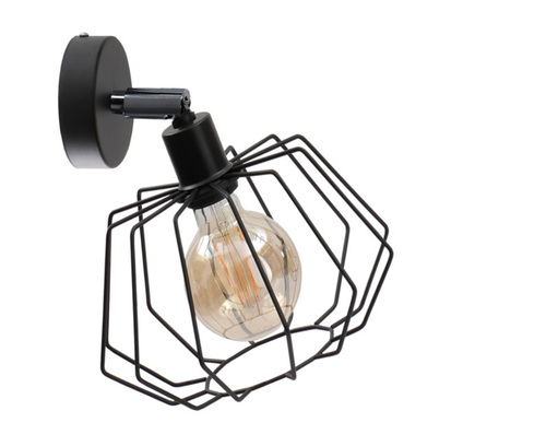 Kontrola Nástěnné svítidlo Keter Lighting LUNA černé 1xE27 28 cm 738