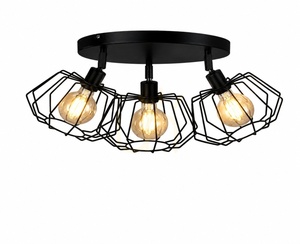 Stropní bodové svítidlo Keter Lighting LUNA BLACK 478, 3×E27, černé small 1