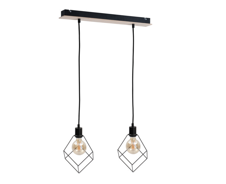 Kontrola Závěsná lampa 2xE27 RUBEN WOOD Závěsná lampa 2xE27 RUBEN WOOD