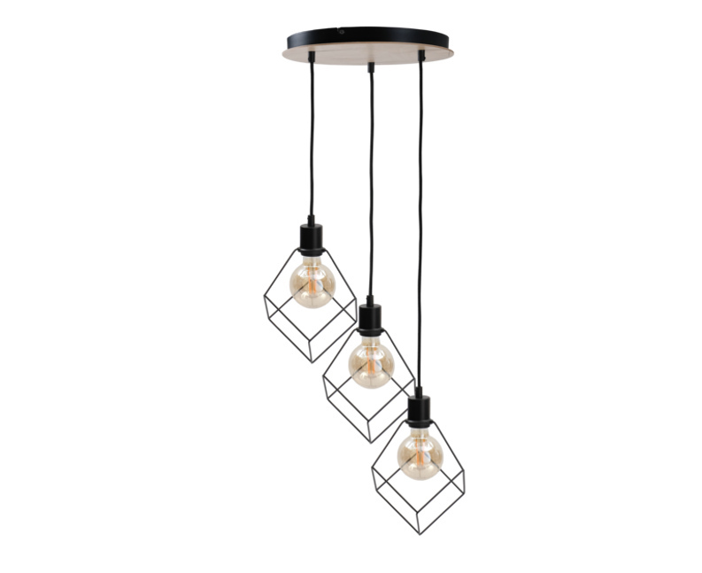 Kontrola Závěsná lampa 3xE27 RUBEN WOOD Závěsná lampa 3xE27 RUBEN WOOD