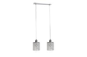 Závěsné svítidlo DIAMENT 2xE27 chrom s křišťálky small 0