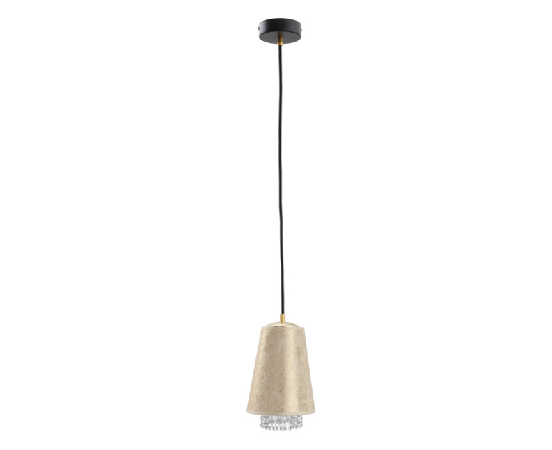 Kontrola Závěsná lampa 1xE27 MOLLY CRYSTAL GOLD Závěsná lampa 1xE27 MOLLY CRYSTAL GOLD
