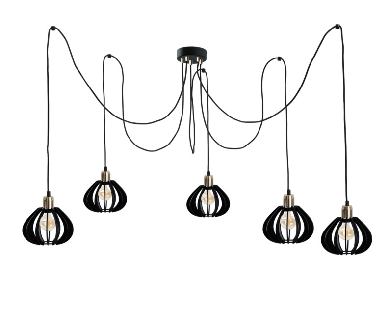 Kontrola Závěsná lampa 5xE27 GEMMA GOLD Závěsná lampa 5xE27 GEMMA GOLD