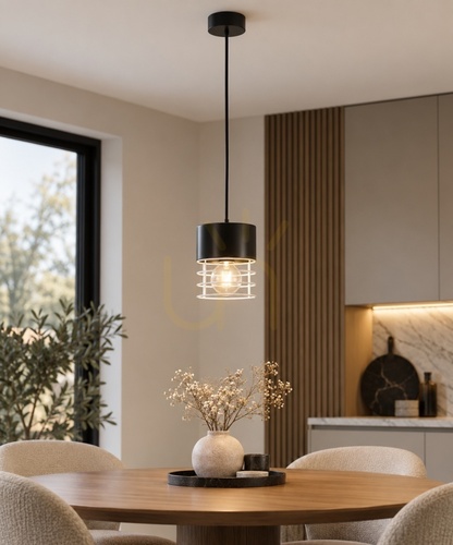Kontrola Závěsné svítidlo Keter Lighting MAO 856, černobílé, 1×E27