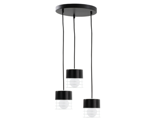 Kontrola Závěsné svítidlo Keter Lighting MAO 3 × E27 černé 32 cm