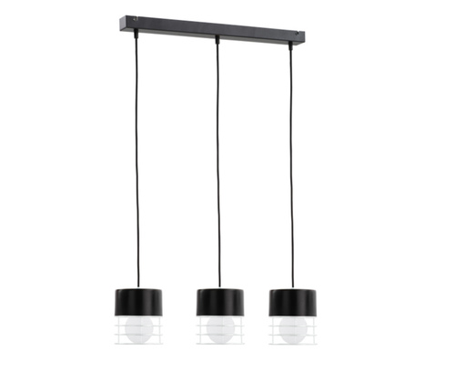 Kontrola Závěsné svítidlo Keter Lighting MAO 853 3xE27, černé, lišta 60 cm