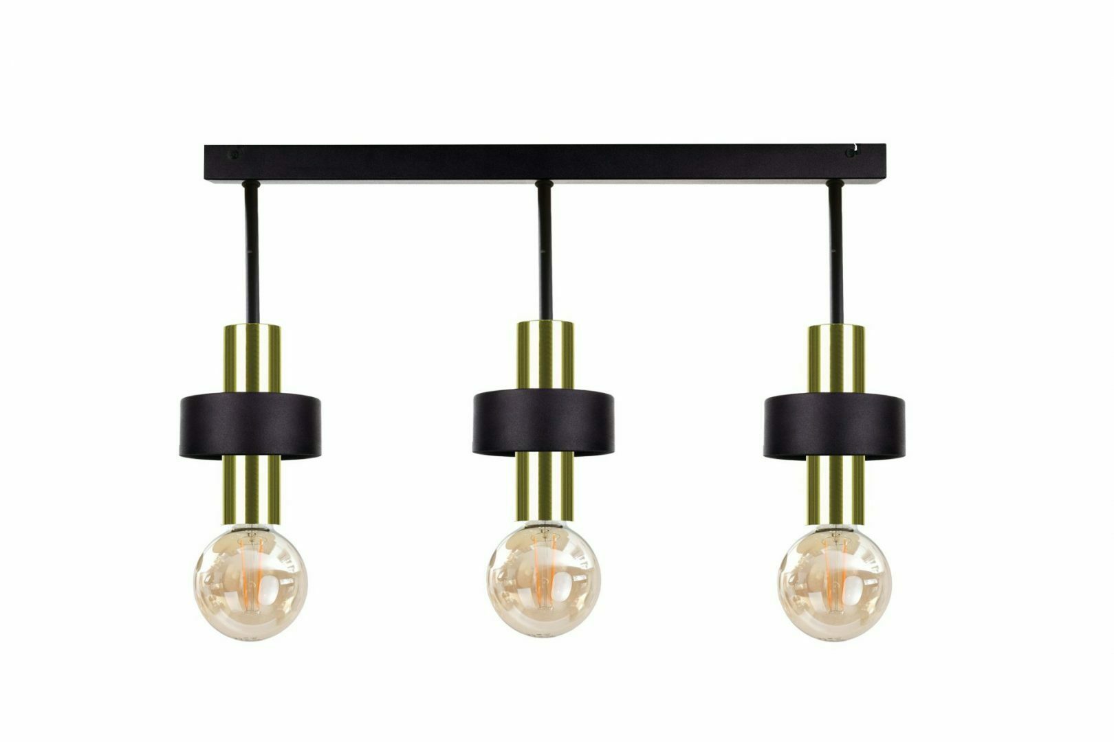 Kontrola Stropní svítidlo 3xE27 UNICA BLACK / GOLD Stropní svítidlo 3xE27 UNICA BLACK / GOLD