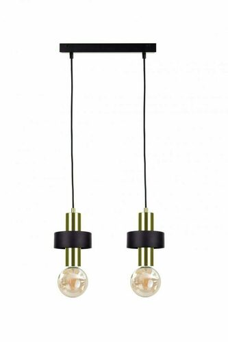 Kontrola Závěsné svítidlo 2xE27 UNICA BLACK / GOLD