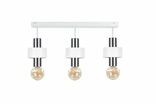 Kontrola Stropní svítidlo Keter Lighting UNICA 993, bílé a stříbrné, 3×E27, 60 cm
