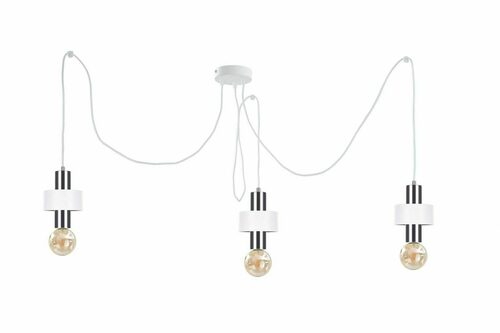 Kontrola Závěsné svítidlo Keter Lighting UNICA bílé/stříbrné 3×E27 998