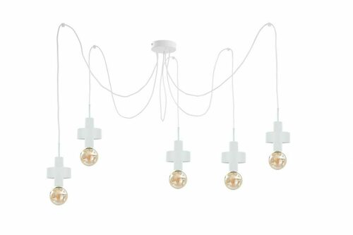 Kontrola Závěsné svítidlo 5xE27 Keter Lighting UNICA WHITE, bílé