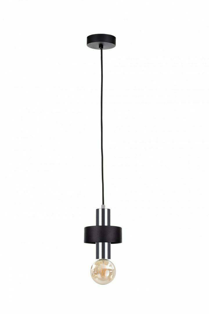 Kontrola Závěsné svítidlo 1xE27 UNICA BLACK / SILVER Závěsné svítidlo 1xE27 UNICA BLACK / SILVER