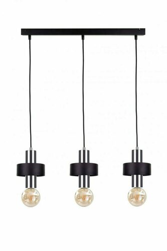 Kontrola Závěsné svítidlo Keter Lighting UNICA 1054, 3×E27, černo-stříbrné