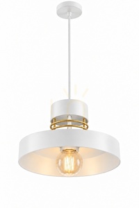 Závěsné svítidlo Keter Lighting BOSSI 879 bílo-zlaté, 1×E27, 30 cm small 1
