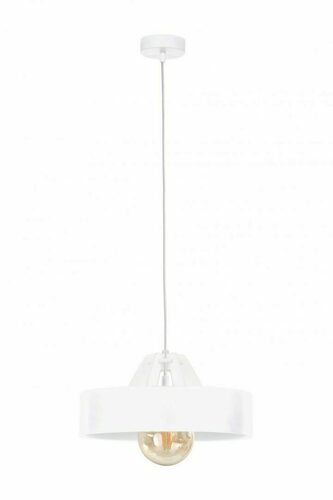 Kontrola Závěsné svítidlo Keter Lighting BOSSI WOOD WHITE 887, bílé, 30 cm, E27