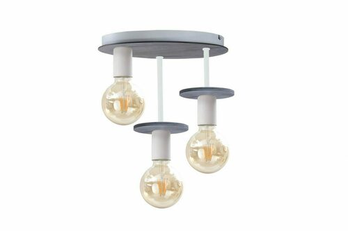 Kontrola Stropní svítidlo 3xE27 SATURN GREY 272 Keter Lighting bílé/šedé