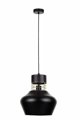 Kontrola Závěsná lampa 1xE27 MOYO GOLD černo-zlatá
