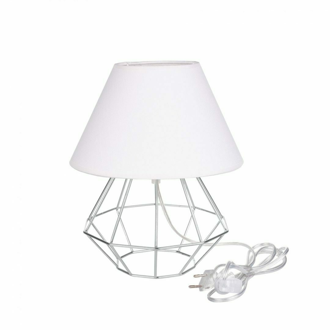 Kontrola Noční lampa 1xE27 PATI SILVER/WHITE Noční lampa 1xE27 PATI SILVER/WHITE