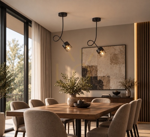 Kontrola Černé stropní svítidlo Keter Lighting ELLE 1138, 1×E27