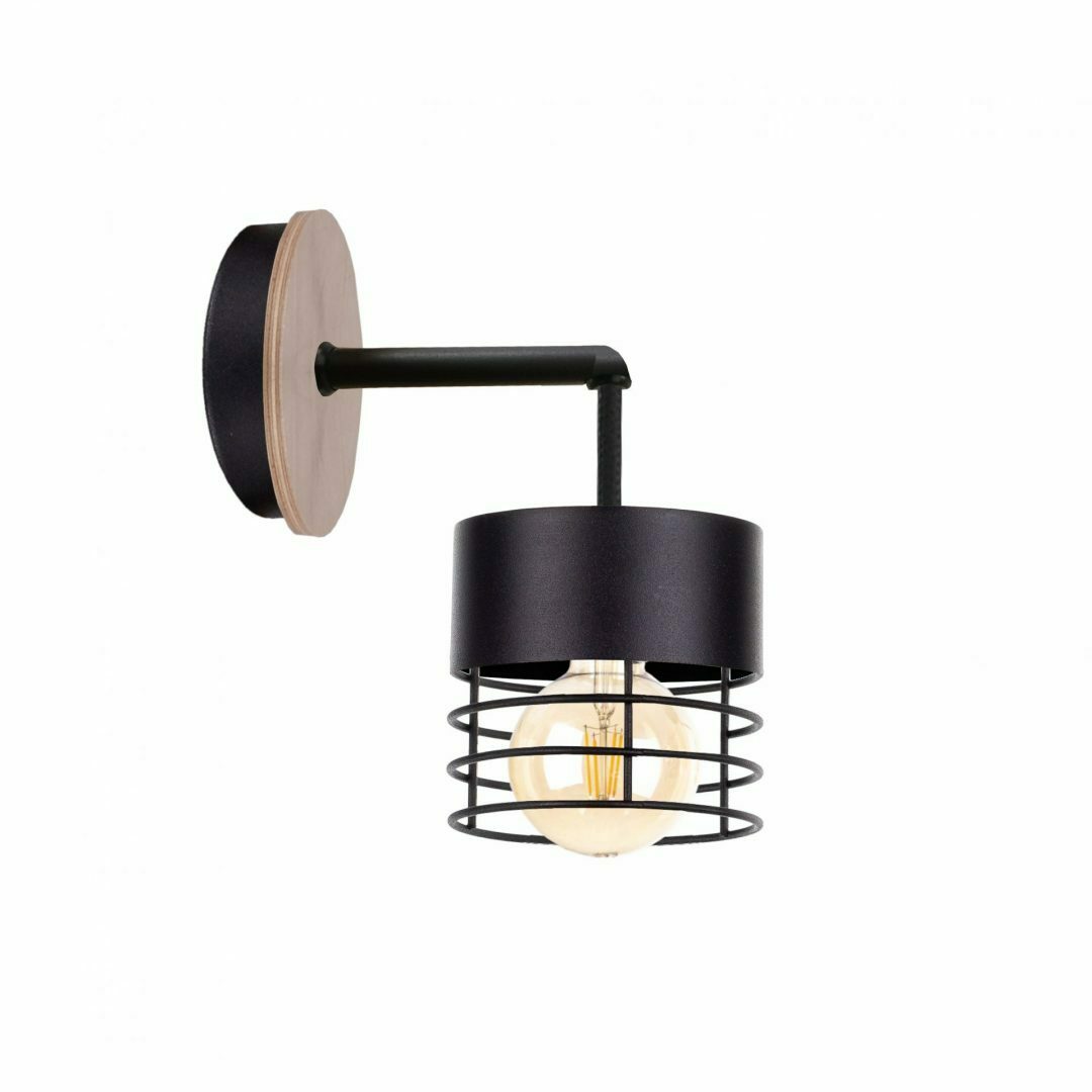 Kontrola 1xE27 nástěnné svítidlo CASA BLACK WOOD 1xE27 nástěnné svítidlo CASA BLACK WOOD