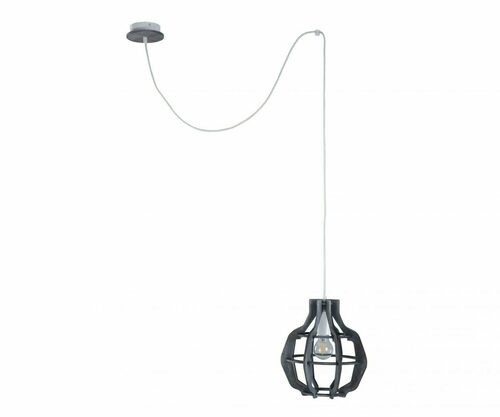 Kontrola Závěsná lampa 1xE27 BENTO SMALL GREY LONG 656