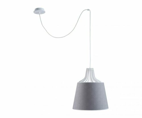 Kontrola Závěsná lampa 1xE27 LEA GREY LONG 749