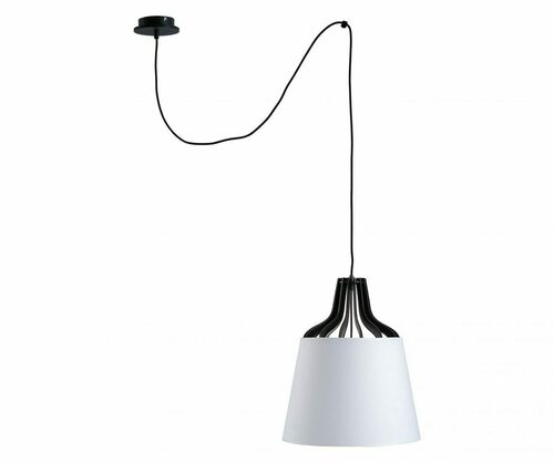 Prohlédnout Závěsné svítidlo Keter Lighting IVO WHITE LONG 719 – bílé stínidlo, E27, 38 cm
