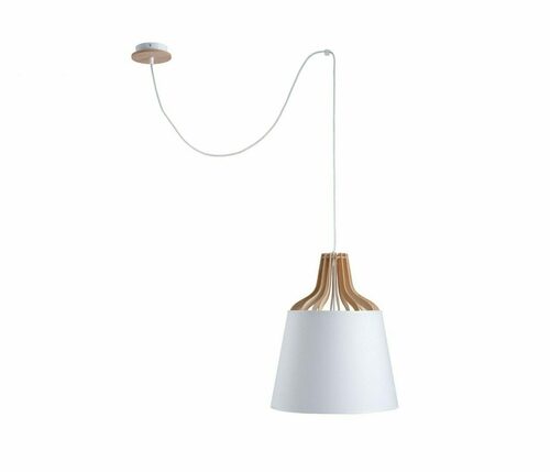 Kontrola Závěsná lampa 1xE27 IVONE WHITE LONG 752
