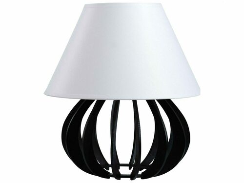 Kontrola Stolní lampička Keter Lighting NORA 962, černobílá, 1×E27