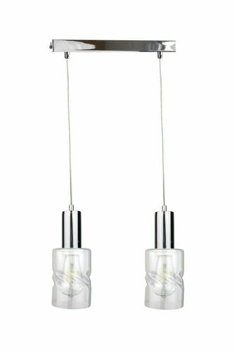 Kontrola Závěsné svítidlo Keter Lighting CROSS SILVER 2×E27 stříbrné