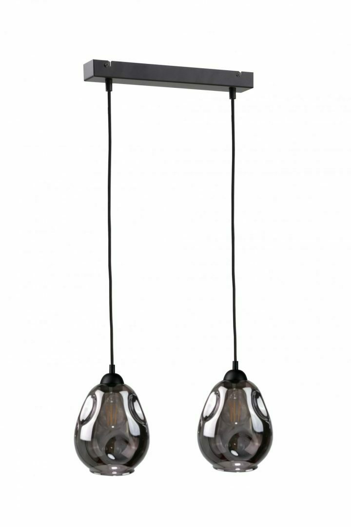 Kontrola Závěsná lampa 2xE27 LOKI ČERNÁ Závěsná lampa 2xE27 LOKI ČERNÁ