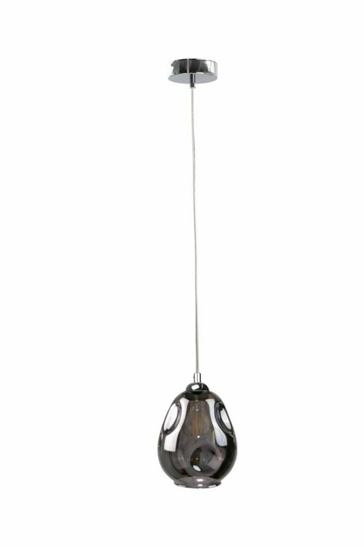 Kontrola Závěsná lampa 1xE27 LOKI SILVER Závěsná lampa 1xE27 LOKI SILVER